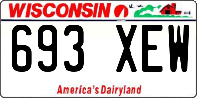 WI license plate 693XEW