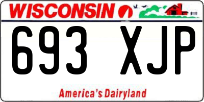 WI license plate 693XJP