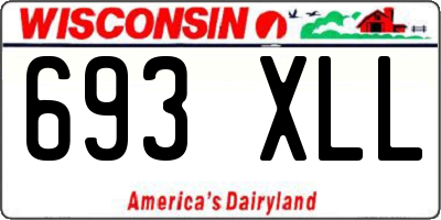 WI license plate 693XLL