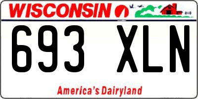 WI license plate 693XLN