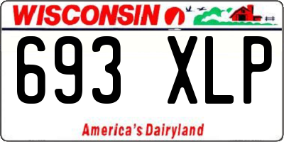 WI license plate 693XLP