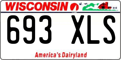 WI license plate 693XLS