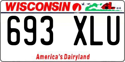 WI license plate 693XLU