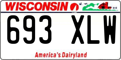WI license plate 693XLW