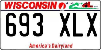 WI license plate 693XLX