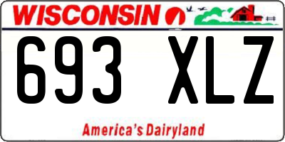 WI license plate 693XLZ