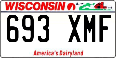 WI license plate 693XMF