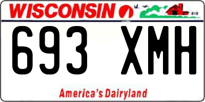 WI license plate 693XMH