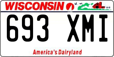 WI license plate 693XMI