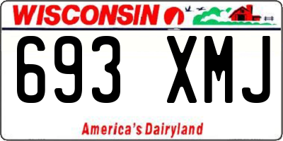 WI license plate 693XMJ