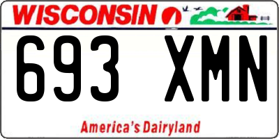 WI license plate 693XMN