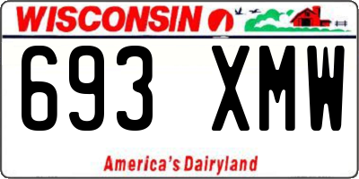 WI license plate 693XMW