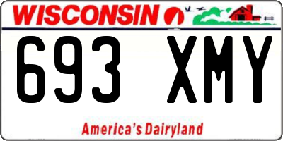 WI license plate 693XMY