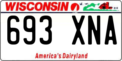 WI license plate 693XNA