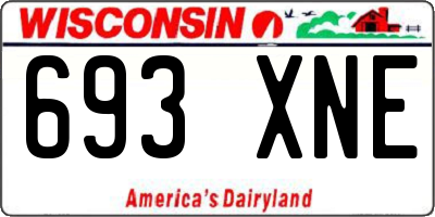 WI license plate 693XNE