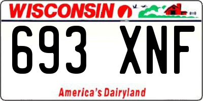 WI license plate 693XNF