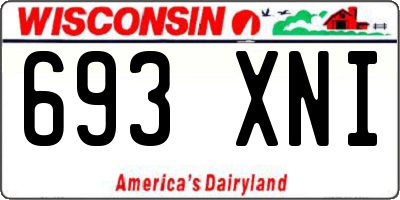 WI license plate 693XNI