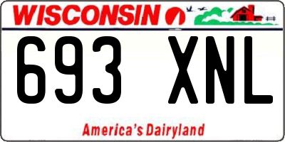 WI license plate 693XNL