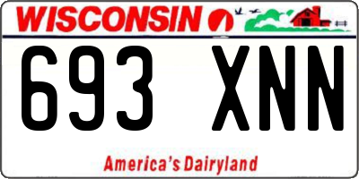 WI license plate 693XNN