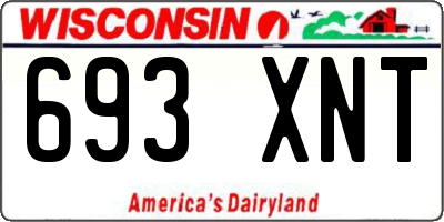 WI license plate 693XNT