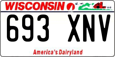 WI license plate 693XNV