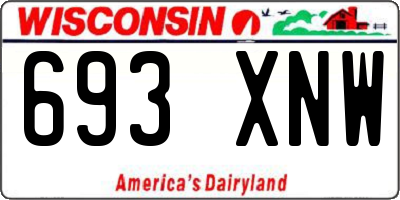 WI license plate 693XNW