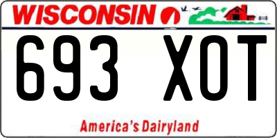 WI license plate 693XOT