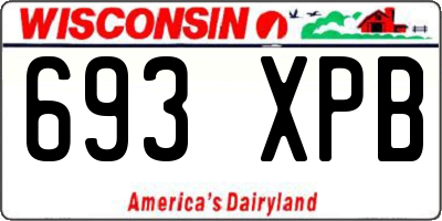 WI license plate 693XPB