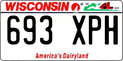 WI license plate 693XPH