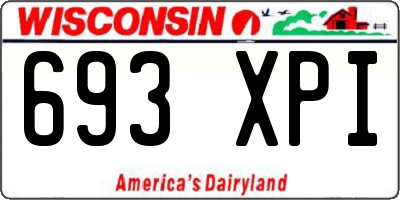 WI license plate 693XPI