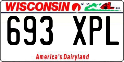 WI license plate 693XPL
