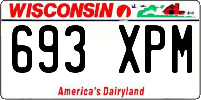 WI license plate 693XPM