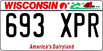 WI license plate 693XPR