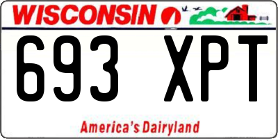 WI license plate 693XPT