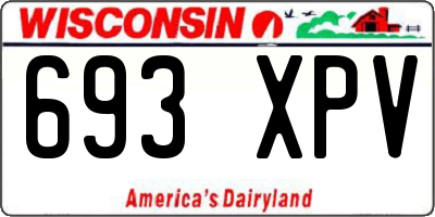 WI license plate 693XPV