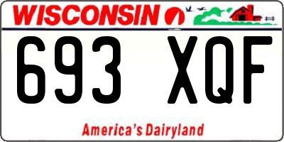WI license plate 693XQF