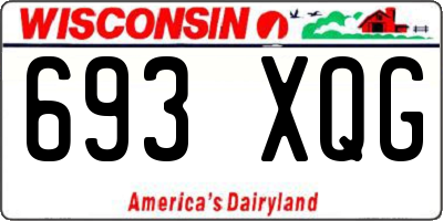 WI license plate 693XQG