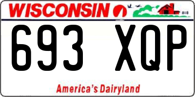 WI license plate 693XQP