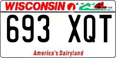 WI license plate 693XQT
