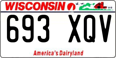 WI license plate 693XQV
