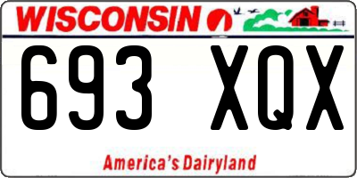 WI license plate 693XQX