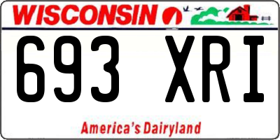 WI license plate 693XRI