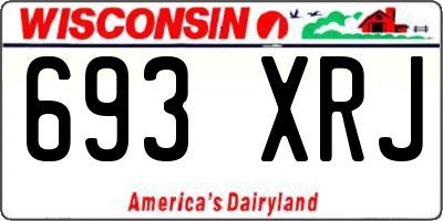 WI license plate 693XRJ