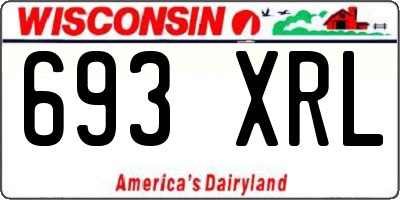 WI license plate 693XRL