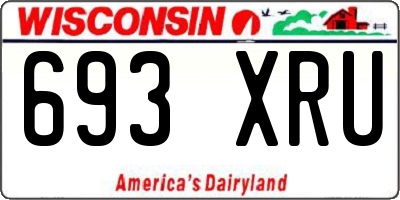 WI license plate 693XRU