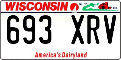 WI license plate 693XRV