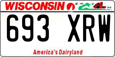 WI license plate 693XRW