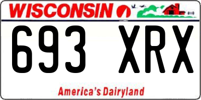 WI license plate 693XRX