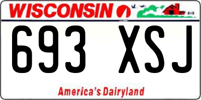 WI license plate 693XSJ