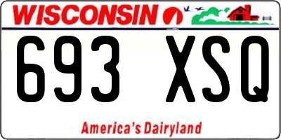 WI license plate 693XSQ